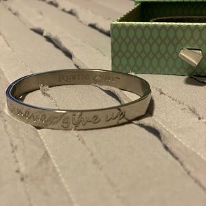 Rustic Cuff bracelet. Never give up